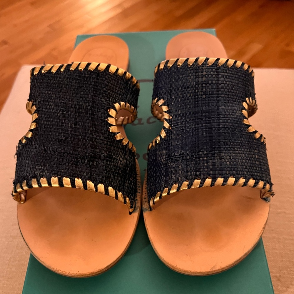 Jack Roger’s Women’s Mary Raffia Slide 8.5M